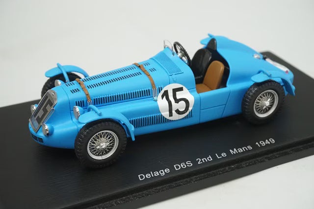 1:43 Spark S2730 Delage D6S Le Mans 2nd 1949 #15 H. Leveaux / J. Hubert