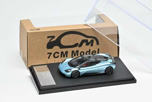 [ Pre-order ] 7CM Model 1:64 Gordon Murray Automotive T.50(GMA) Ice Blue