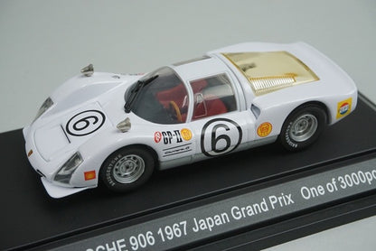 1:43 EBBRO 43371 Porsche 906 Carrera 6 Japanese GP 1967 #6 White model car