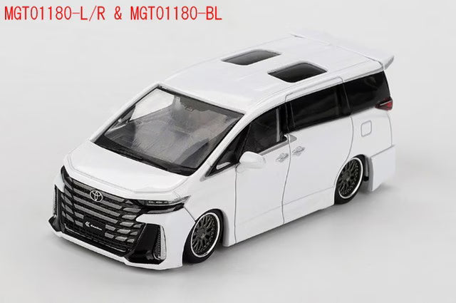 [ Pre-order ] MGT01180-BL TSM MINI-GT 1:64 Scale Toyota Vellfire 40 KUHL White (Left-Hand Drive) *Blister Packaging