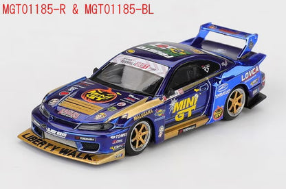 [ Pre-order ] MGT01185-R TSM MINI-GT 1:64 Scale Nissan Silvia (S15) LB-Super Silhouette #555 2025 Formula Drift Halloween Special (Right-Hand Drive)
