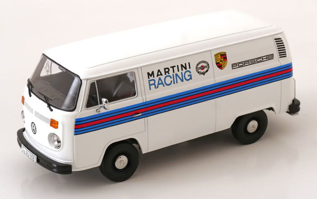 [ Pre-order ] KKDC181414 KK scale 1:18 Volkswagen T2b Kastenwagen Porsche Martini Racing 1972 White