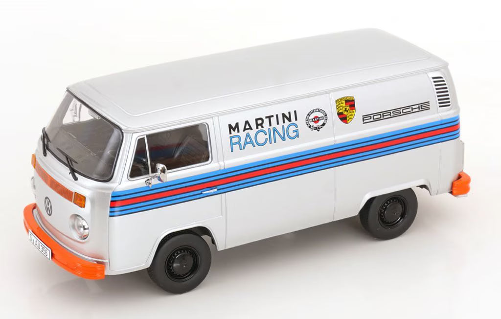 [ Pre-order ] KKDC181416 KK scale 1:18 Volkswagen T2b Kastenwagen Porsche Martini Racing 1972 Silver