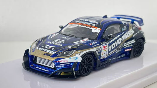 [ Pre-order ] GU64102 GULLIVER64 1:64 GR86 Team Toyo Tires Drift D1GP 2025 #66 H.Fujino
