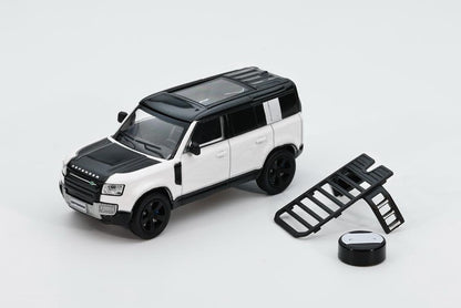 [ Pre-order ] GE-002-9 GCD Gaincorp Products x Enchery 1:64 Land Rover Defender110 White (LHD)