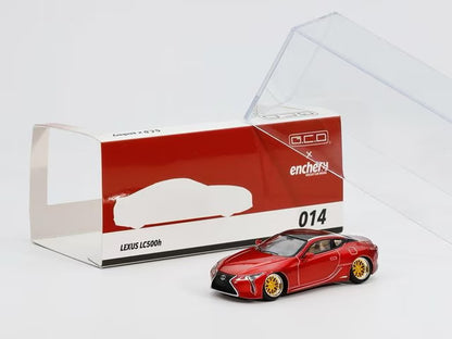 [ Pre-order ] GE-003-14 GCD Gaincorp Products x Enchery 1:64 Lexus LC500 Lowride - Red