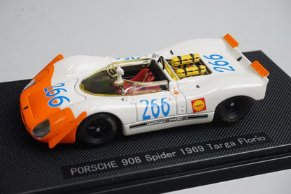 1:43 EBBRO 43729 Porsche 908 Spyder Targa Florio 1969 #266 White