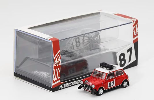 [ Pre-order ] KS078-660 GCD Gainco Products 1:64 Mini Cooper Monte Carlo Mini Mark I Mini Cooper S Rallye Automobile Monte-Carlo Version Red #87 (RHD)