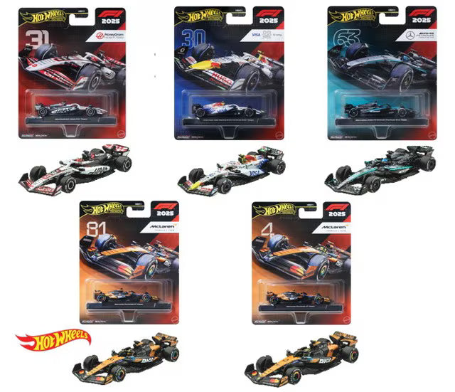 HRV11-986J Hot Wheels Premium Race F1 Assortment (1 carton: 8 pieces)
