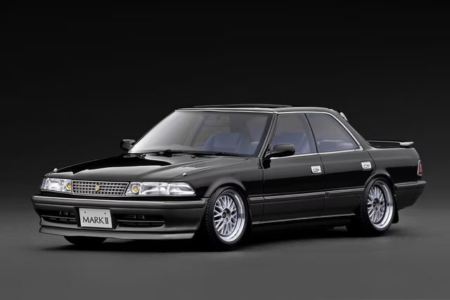 [ Pre-order ] IG3858 ignition model 1:18 Toyota MARK II 2.5 GT TWIN turbo (GX81) Black/Gun Metallic