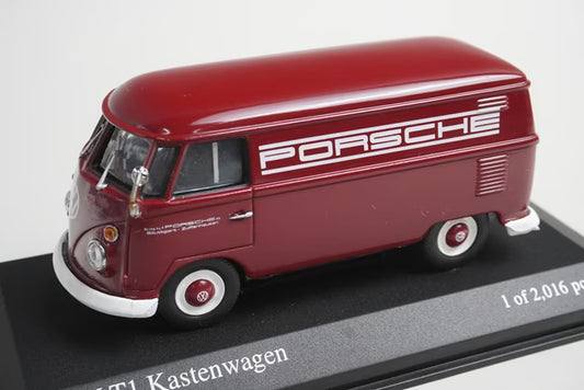 1:43 MINICHAMPS 430052206 VW T1 Kastenwagen 1963 Porsche