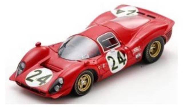 [ Pre-order ] LSRC162 LookSmart 1:43 Ferrari 330 P4 Daytona 24H 2nd 1967 #24 M. Parkes - L. Scarfiotti
