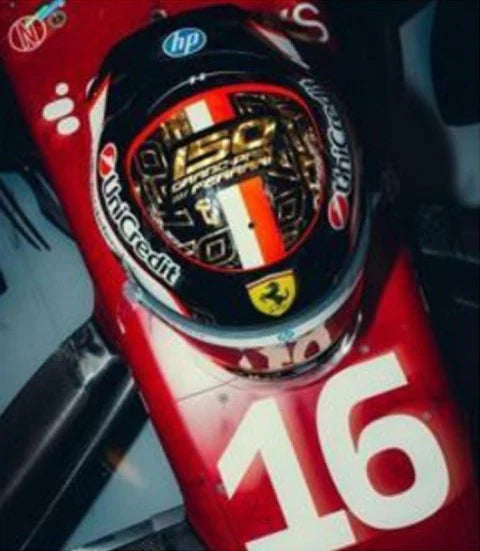 [ Pre-order ] LSHEL028 LookSmartT 1:5 Helmet Charles Leclerc - Scuderia Ferrari HP - Abu Dhabi GP 2025