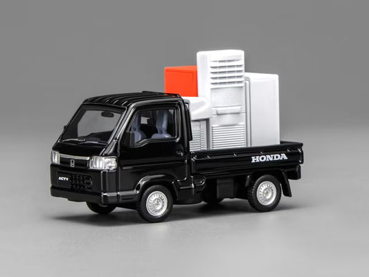 M65605 MOTORHELIX 1:64 Honda Acty Truck Customized Black Boost Gear Web Exclusive