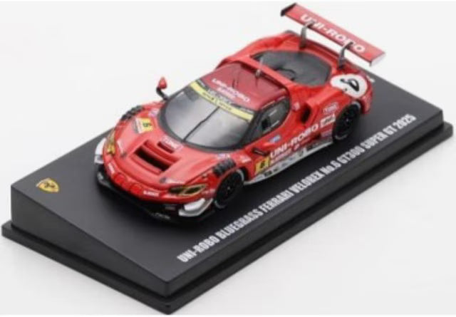 [ Pre-order ] LS64SGT25006 LookSmart 1:64 Ferrari UNI-ROBO BLUEGRASS FERRARI VELOREX #6 GT300 SUPER GT 2025 Yoshiaki Katayama - R. Merhi Muntan