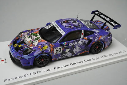 1:43 Spark SJ170 Porsche 911 GT3 Cup Carrera Cup Japan Champion 2023 #60 Ryo Ogawa