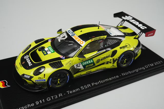 1:43 Spark SG806 Porsche 911 GT3R Team SSR Performance Nürburgring DTM 2021 #92 M. Ammermuller
