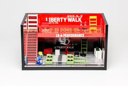 M90218 MOTORHELIX 1:64 LB Theme Garage Red