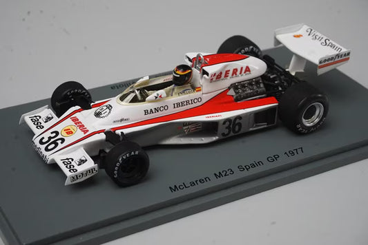 1:43 Spark S7148 McLaren M23 Spanish Grand Prix 1977 #36 E. de Villota