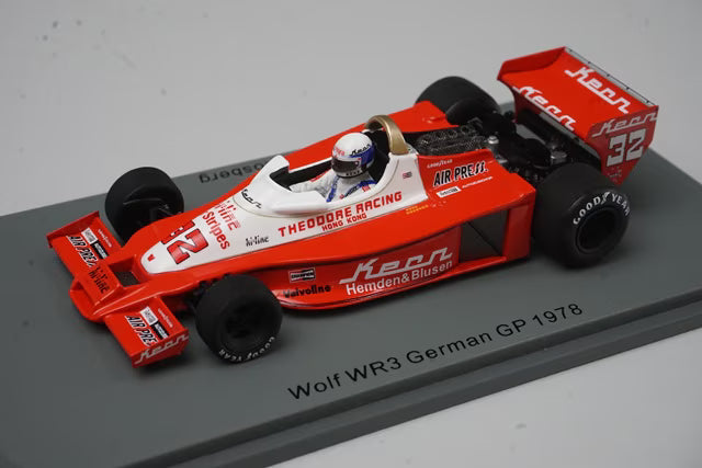 1:43 Spark S9999 Wolf WR3 German GP 1978 #32 K. Rosberg