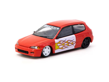 T64-TL001-NYS Tarmac Works 1:64 Honda Civic EG6 New York Sunshine