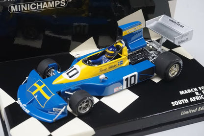 1:43 MINICHAMPS 400760110 March Ford 761 South African Grand Prix 1976 #10 R.Peterson