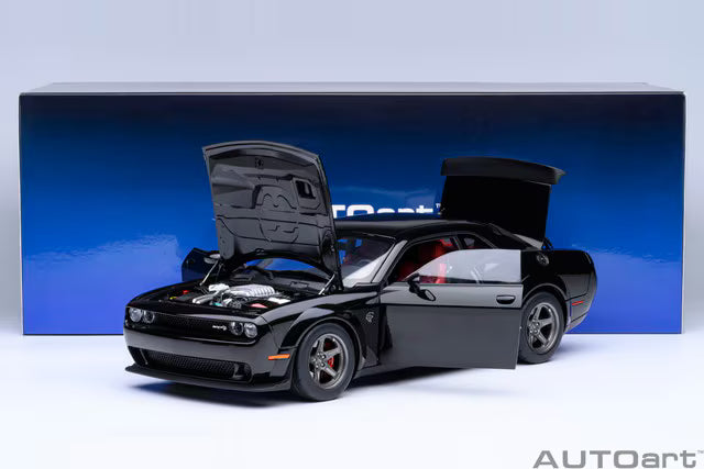 [ Pre-order ] 71765 AUTOart 1:18 Dodge Challenger SRT Super Stock 2023 (Black <Pitch Black>)