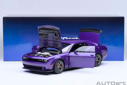 [ Pre-order ] 71768 AUTOart 1:18 Dodge Challenger SRT Super Stock 2023 (Pearl Purple <PLUM CRAZY>)