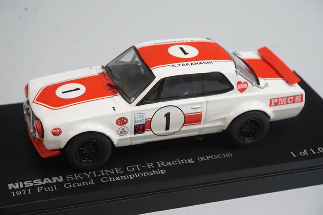 1:43 RAI'S H7437101 Nissan Skyline GT-R Racing (KPGC10) Fuji Grand Championship 1971 #1 Kunimitsu Takahashi