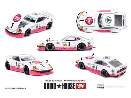 [ Pre-order ] KHMG263 TSM MINI-GT × KAIDO HOUSE 1:64 Nissan Fairlady Z TAMIYA x KAIDO HOUSE "Mighty Frog" V1 (Right-hand drive)