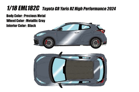 [ Pre-order ] EML182C Make Up EIDOLON 1:18 Toyota GR Yaris RZ High Performance 2024 Precious Metal