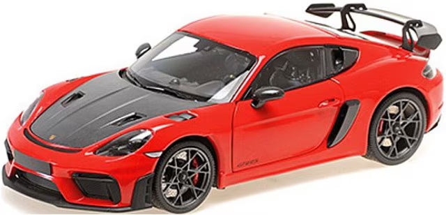 [ Pre-order ] 110062120 MINICHAMPS 1:18 Porsche Cayman GT4 RS 2024 Red Weissach Package