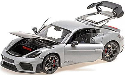 [ Pre-order ] 110062122 MINICHAMPS 1:18 Porsche Cayman GT4 RS 2024 Silver Metallic Weissach Package