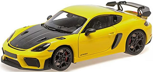 [ Pre-order ] 110062124 MINICHAMPS 1:18 Porsche Cayman GT4 RS 2024 Yellow Weissach Package