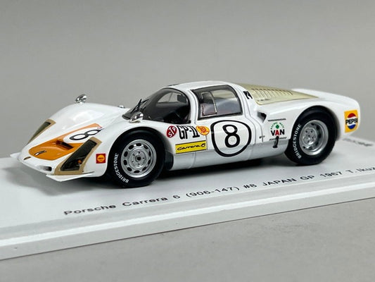 1:43 Spark SKB43028 Kidbox Custom Porsche Carrera 6 (906-147) Japanese GP 1967 #8 Toru Ikuzawa