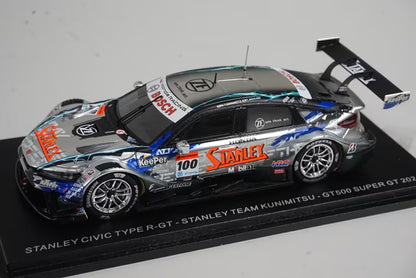 1:43 Spark SGT164 Stanley Civic Type R-GT Team Kunimitsu GT500 Super GT 2024 #100 Naoki Yamamoto / Tadasuke Makino