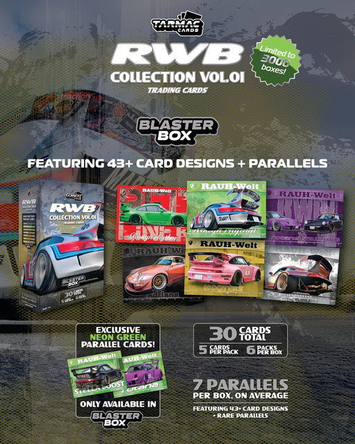 TC-RWBC-B01 Tarmac Works Tarmac Cards RWB Collection Vol.01 - Blaster Box Trading Cards