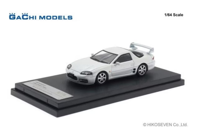 GM64001WH GaChi Models 1:64 Mitsubishi GTO (1998) 3000GT White
