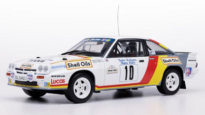 [ Pre-order ] 18RMC260 ixo 1:18 Opel Manta 400 1985 Isle of Man Rally #10 B.Fisher A.Frazer