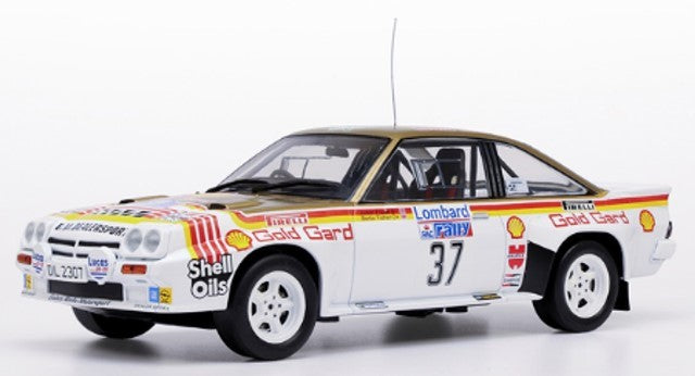 [ Pre-order ] 18RMC261 ixo 1:18 Opel Manta 400 1984 Isle of Man Rally #37 B.Fisher A.Frazer