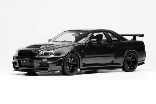 [ Pre-order ] M83413 MOTORHELIX 1:18 Nissan Skyline GT-R R34 CUSTOMIZED VERSION Carbon Fiber
