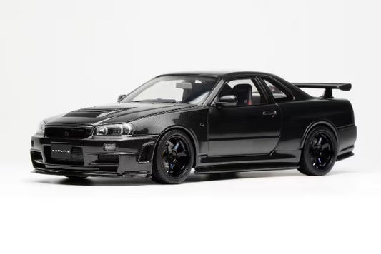 [ Pre-order ] M83413 MOTORHELIX 1:18 Nissan Skyline GT-R R34 CUSTOMIZED VERSION Carbon Fiber