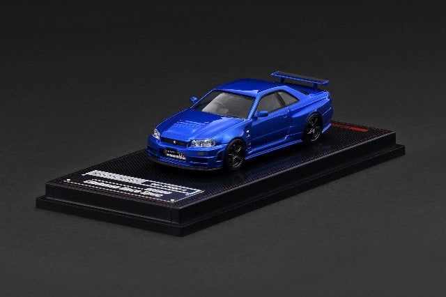[ Pre-order ] IG4174 ignition model 1:64 Nissan Skyline GT-R (BNR34) NISMO customized Blue Metallic