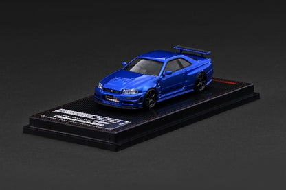[ Pre-order ] IG4174 ignition model 1:64 Nissan Skyline GT-R (BNR34) NISMO customized Blue Metallic