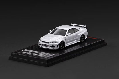 [ Pre-order ] IG4175 ignition model 1:64 Nissan Skyline GT-R (BNR34) NISMO customized White