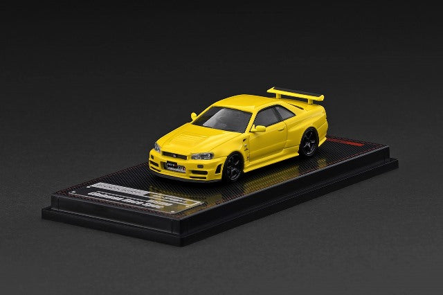 [ Pre-order ] IG4176 ignition model 1:64 Nissan Skyline GT-R (BNR34) NISMO customized Yellow
