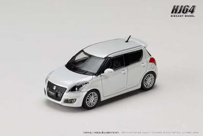 [ Pre-order ] HJ641082W Hobby Japan 1:64 Suzuki Swift Sport (ZC32S) Snow White Pearl