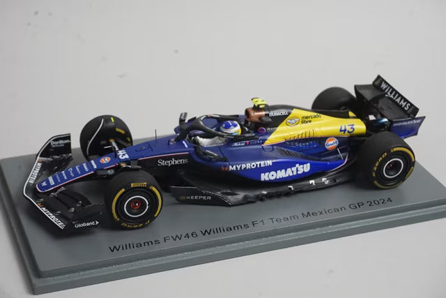 1:43 Spark S9554 Williams FW46 F1 Team Mexican GP 2024 #43 F. Colapinto