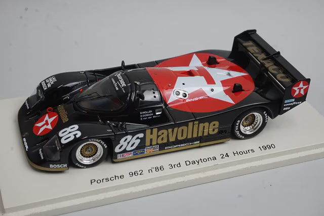 1:43 Spark S2988 Porsche 926 Daytona 24H 3rd 1990 #86 B. Wollek / D. Dobson / S. van der Merwe