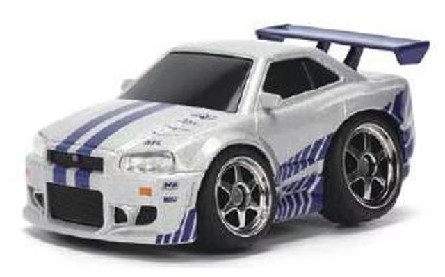JADA36829 Jada Toys 1:43 Fast & Furious Small Blocks Brian's Skyline GT-R (BNR34) Nissan Skyline (Blister Pack)